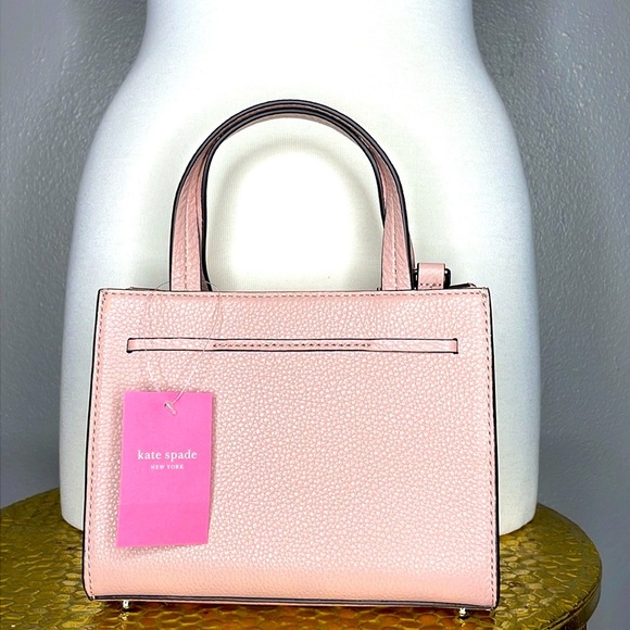 NWT Mini Kate Spade Pink Hayes Leather Rosycheeks Satchel - Picture 4 of 8